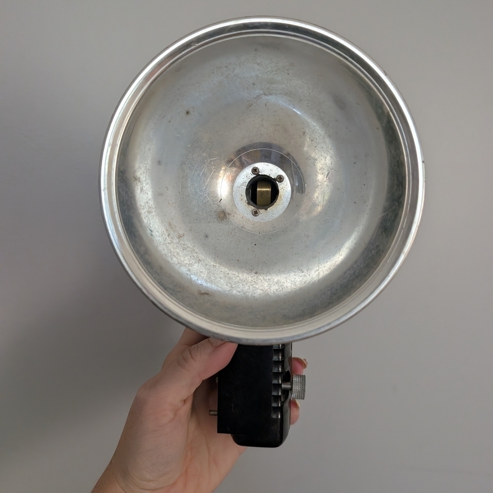 Vintage Silver Flash Reflector